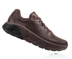HOKA|Men's Gaviota Leather Demitasse / Black