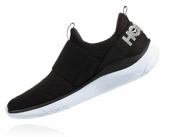 HOKA|Women's Hupana Slip Black / White