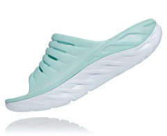 HOKA|Women's ORA Recovery Slide Eggshell Blue / White