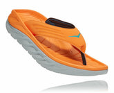 HOKA|Men's ORA Recovery Flip Blazing Orange / Lunar Rock