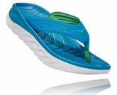 HOKA|Men's ORA Recovery Flip Blue Sapphire / Greenbriar