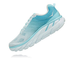 HOKA|Women's Clifton 6 Antigua Sand / Wan Blue