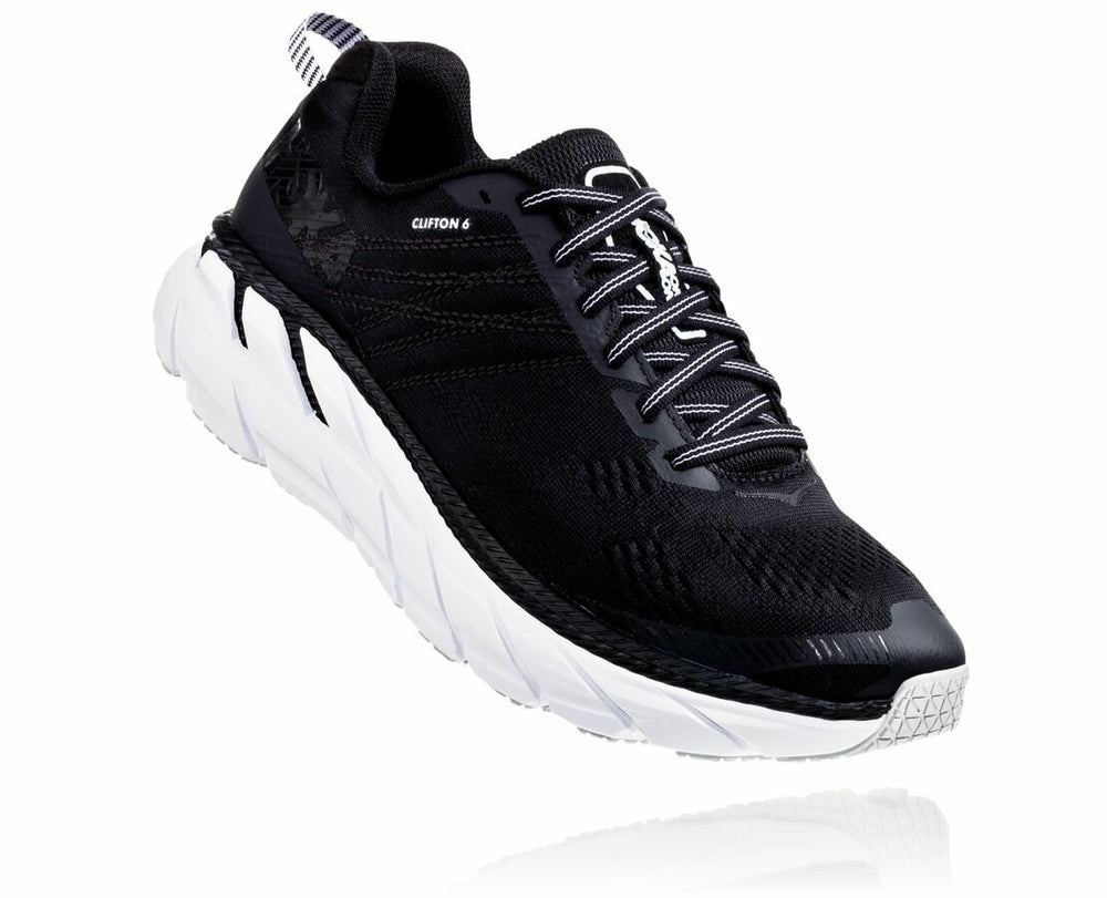 HOKA|Women's Clifton 6 Black / White