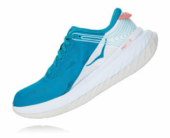 HOKA|Women's Carbon X Caribbean Sea / White