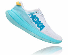 HOKA|Women's Carbon X White / Angel Blue