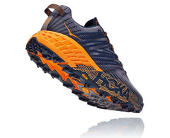 HOKA|Men's Speedgoat 4 Black Iris / Bright Marigold