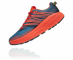 HOKA|Men's Speedgoat 4 Fiesta / Provincial Blue