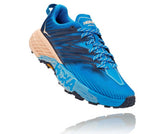 HOKA|Women's Speedgoat 4 Indigo Bunting / Bleached Apricot