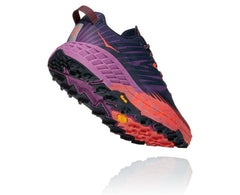 HOKA|Women's Speedgoat 4 Outer Space / Hot Coral