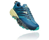 HOKA|Women's Speedgoat 4 Provincial Blue / Luminary Green