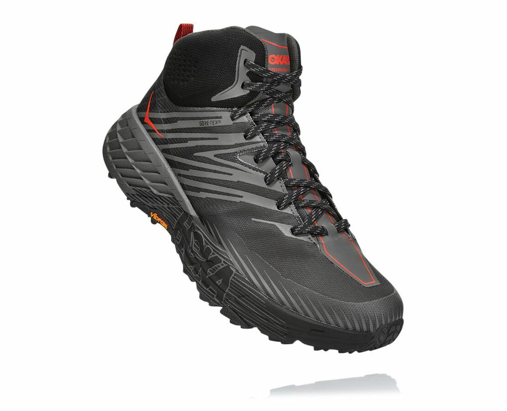 HOKA|Men's Speedgoat Mid GORE-TEX 2 Anthracite / Dark Gull Grey
