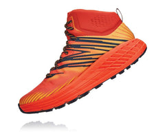 HOKA|Men's Speedgoat Mid GORE-TEX 2 Mandarin Red / Gold Fusion