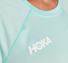 HOKA|Women's Performance Short Sleeve Blue Tint