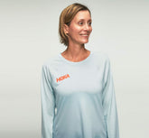 HOKA|Women's Performance Long Sleeve Wan Blue