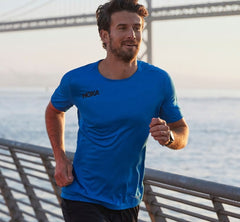 HOKA|Men's Performance Short Sleeve Imperial Blue
