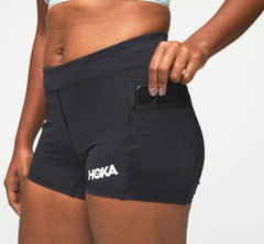 HOKA|Women's Performance Knit 3" Short Black