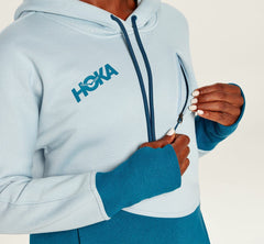 HOKA|Women's Hoodie Blue Fog