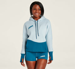 HOKA|Women's Hoodie Blue Fog