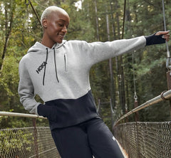 HOKA|Women's Hoodie Heather Grey