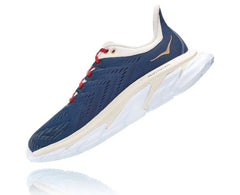 HOKA|Women's Clifton Edge Vintage Indigo / Tofu