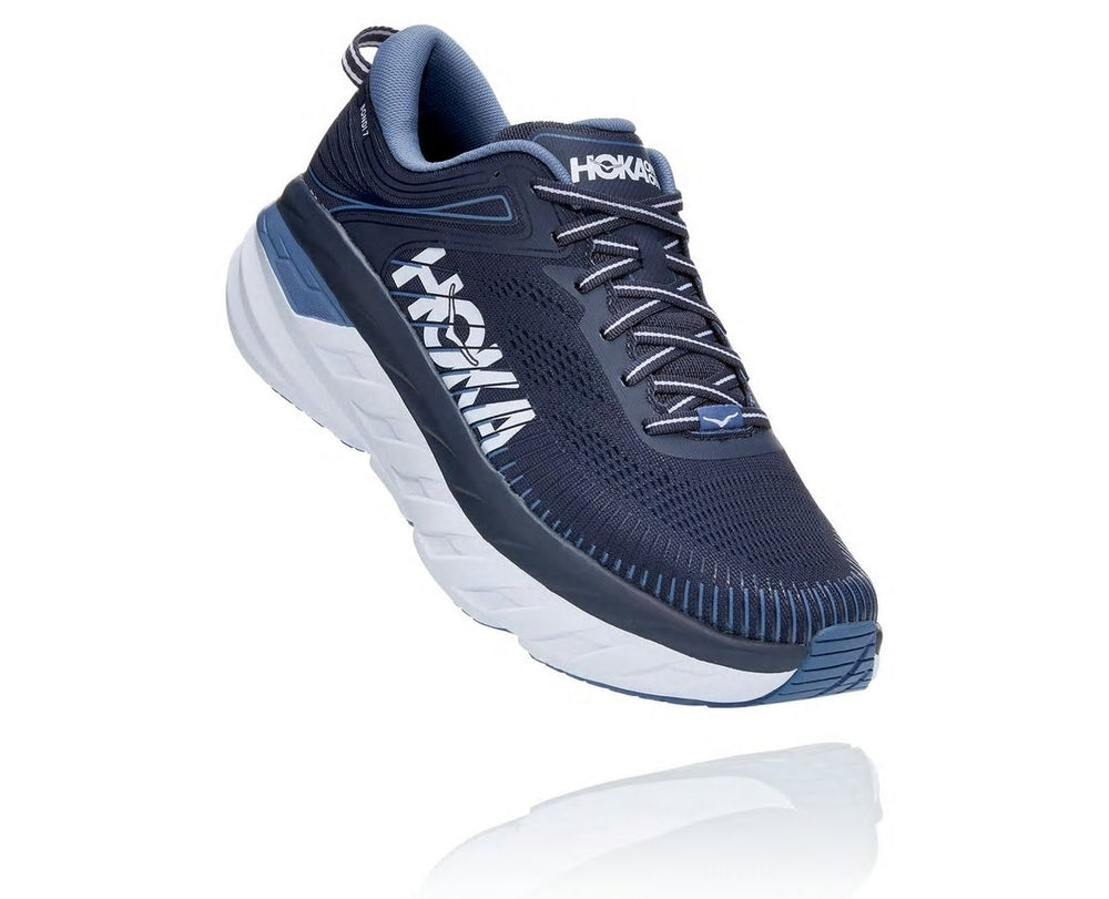 HOKA|Men's Bondi 7 Ombre Blue / Provincial Blue