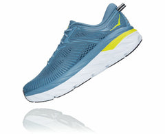 HOKA|Men's Bondi 7 Provincial Blue / Citrus