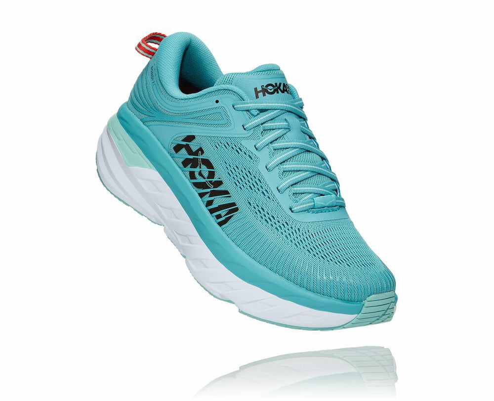 HOKA|Women's Bondi 7 Aquarelle / Eggshell Blue