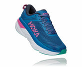 HOKA|Women's Bondi 7 Vallarta Blue / Phlox Pink