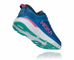 HOKA|Women's Bondi 7 Vallarta Blue / Phlox Pink