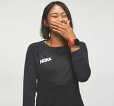 HOKA|Women's Performance 3/4 Sleeve Black