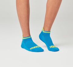 HOKA|All Gender Performance No-Show Sock Diva Blue / Citrus