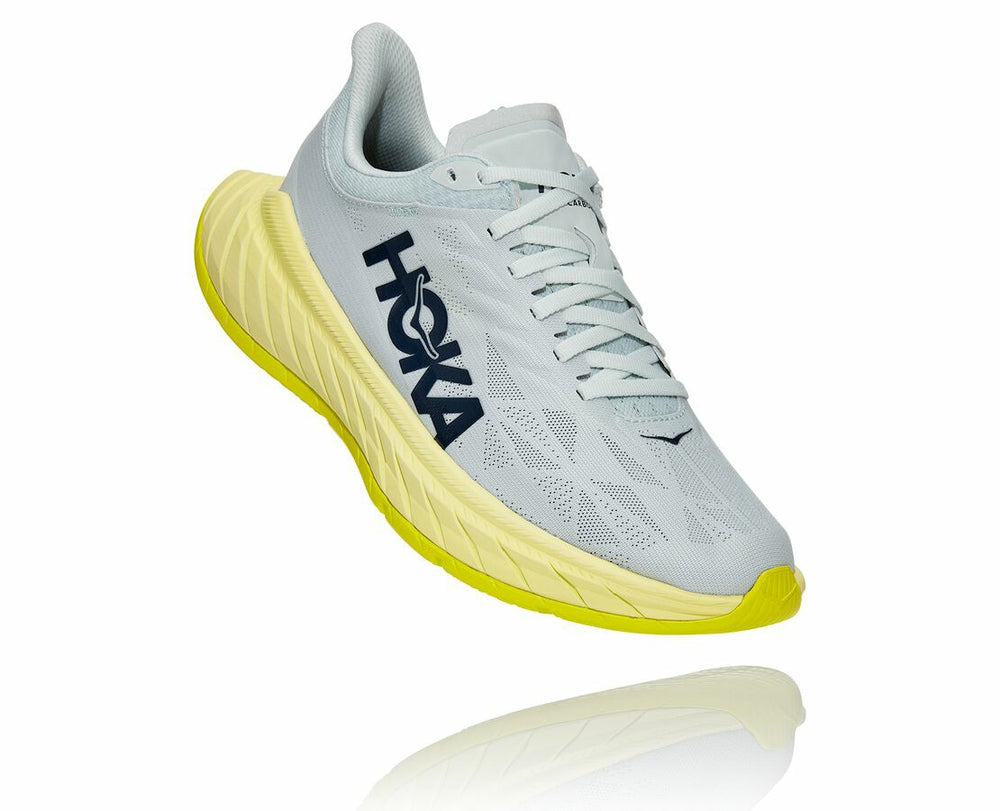 HOKA|Women's Carbon X 2 Blue Flower / Luminary Green