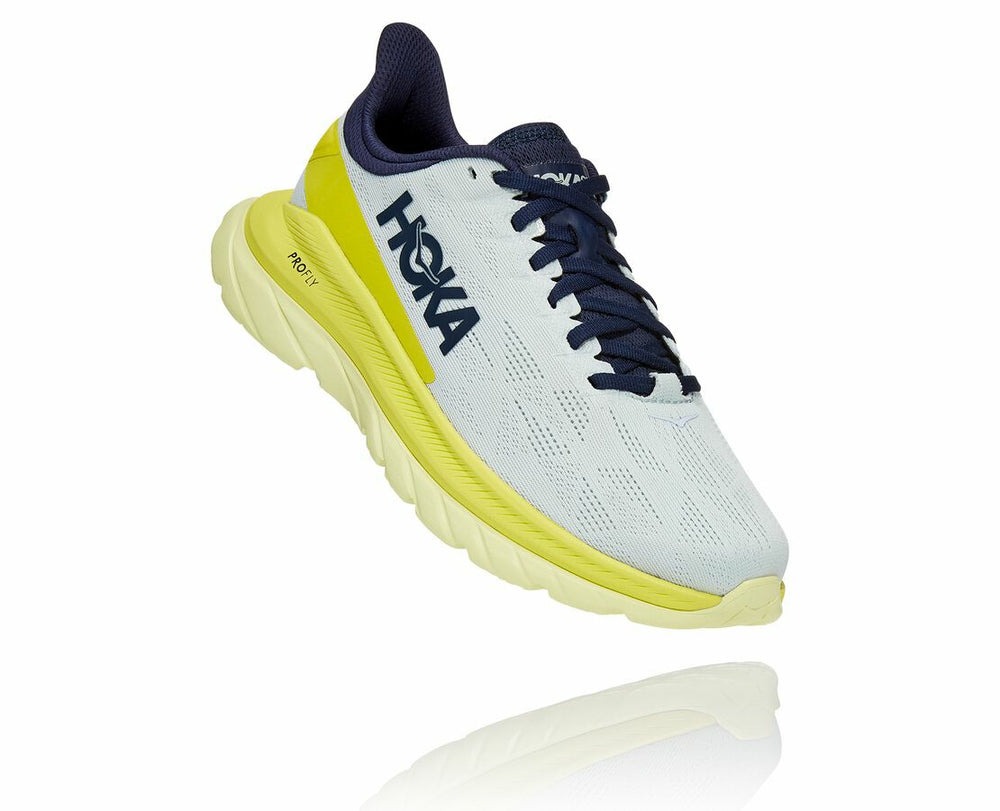 HOKA|Women's Mach 4 Blue Flower / Citrus