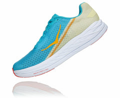 HOKA|All Gender Rocket X Scuba Blue / Luminary Green