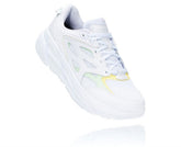 HOKA|All Gender Clifton L White / Green Ash