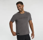 HOKA|Men's Brand Tee Charcoal