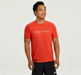 HOKA|Men's Brand Tee Fiesta / White