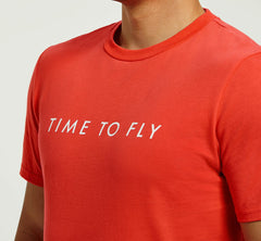HOKA|Men's Brand Tee Fiesta / White