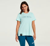 HOKA|Women's Brand Tee Blue Tint