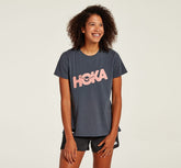 HOKA|Women's Brand Tee Ombre Blue