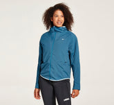 HOKA|Women's Hybrid Run Jacket Moroccan Blue