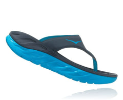 HOKA|Women's ORA Recovery Flip Ebony / Dresden Blue