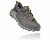 HOKA|Men's Kaha Low GORE-TEX Charcoal Gray / Green Sheen