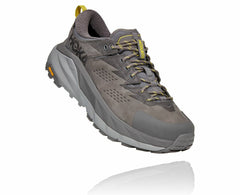 HOKA|Men's Kaha Low GORE-TEX Charcoal Gray / Green Sheen