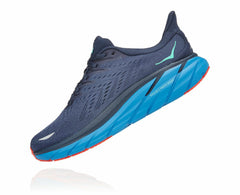 HOKA|Men's Clifton 8 Outer Space / Vallarta Blue