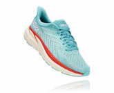 HOKA|Women's Clifton 8 Aquarelle / Eggshell Blue
