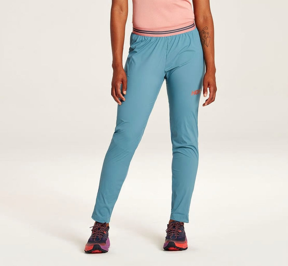 HOKA|Women's Wind Pant Ombre Blue / Provincial Blue