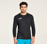 HOKA|Men's Performance 3/4 Sleeve Black