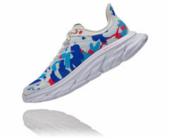 HOKA|All Gender Clifton Edge Geometric Ballad Blue / Blue Flower