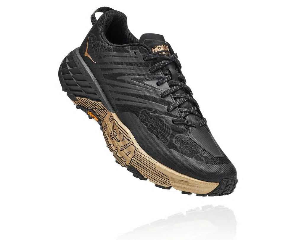 HOKA|All Gender Speedgoat 4 CNY Black / Gold